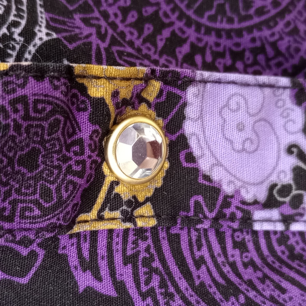 Wrangler purple cowboy shirt medium - Picture 5 of 7